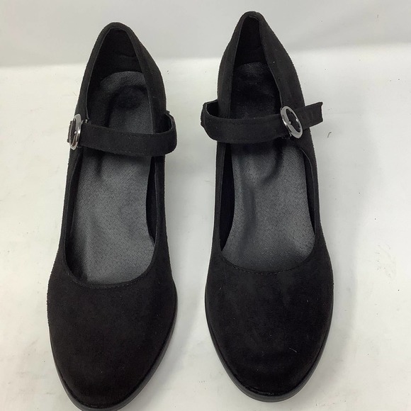 BUTITI  Black Block-Heel Round-Toe Pump in Size 10 New Retail $180 - Picture 7 of 8